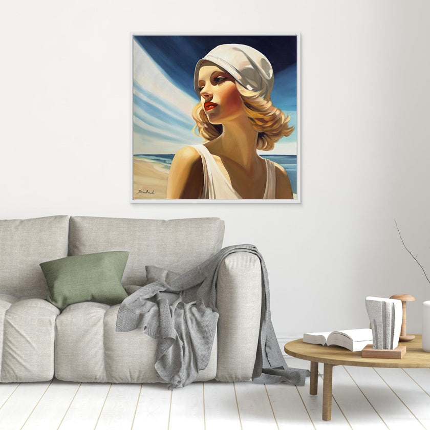 Baigneuse au maillot blanc