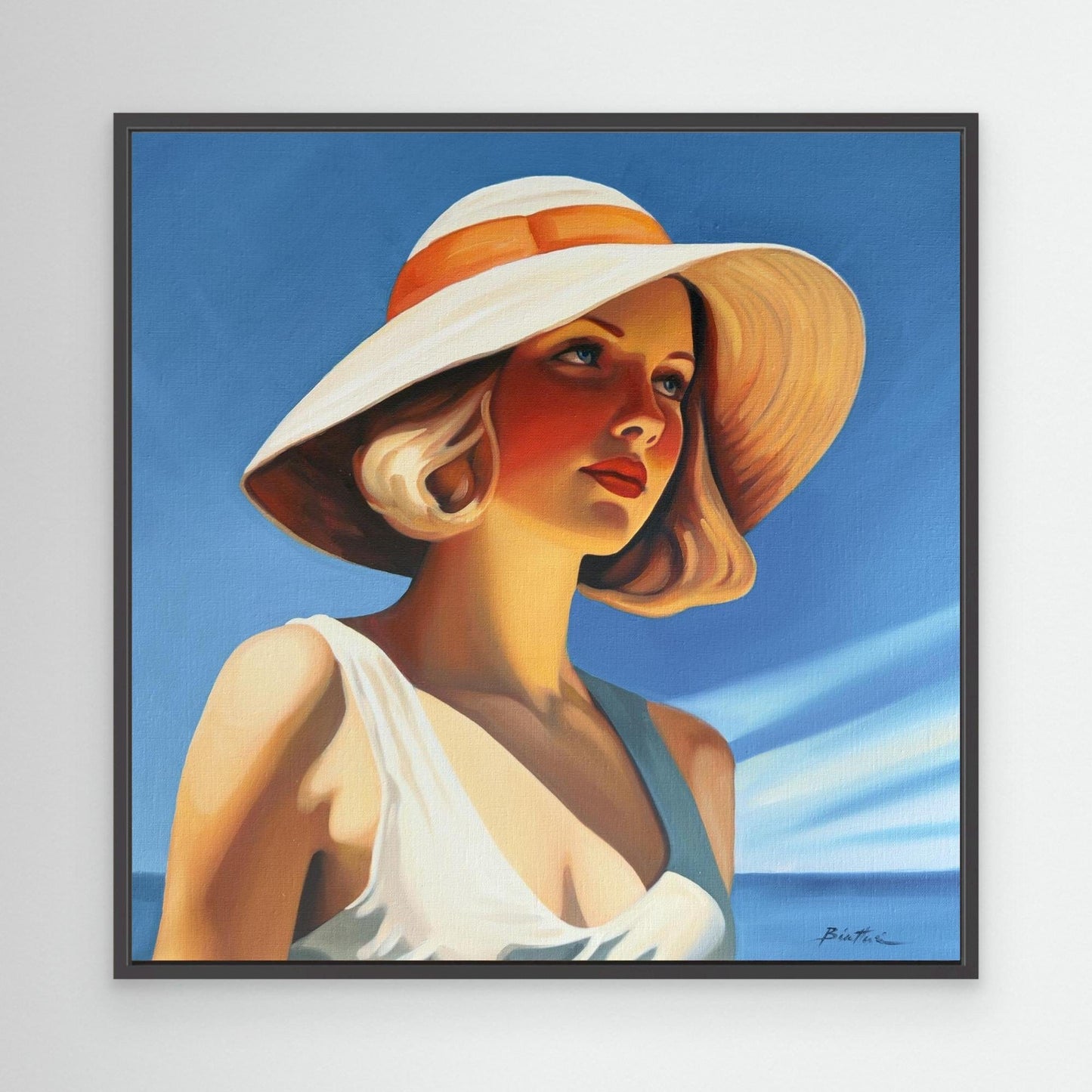 Femme au chapeau