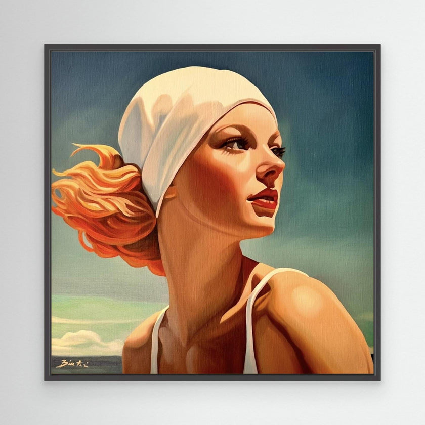 Baigneuse à la plage