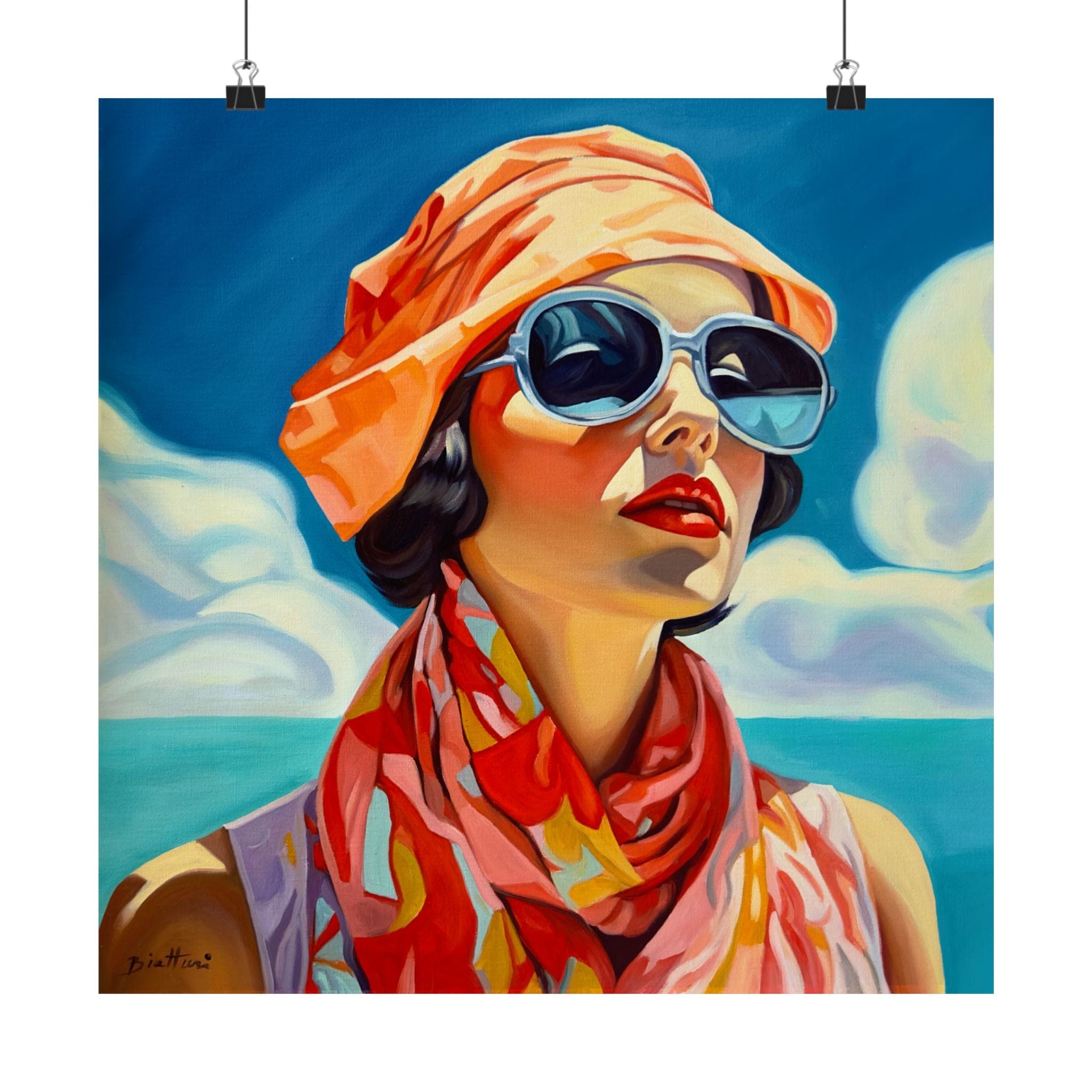 Femme au Foulard  - Poster