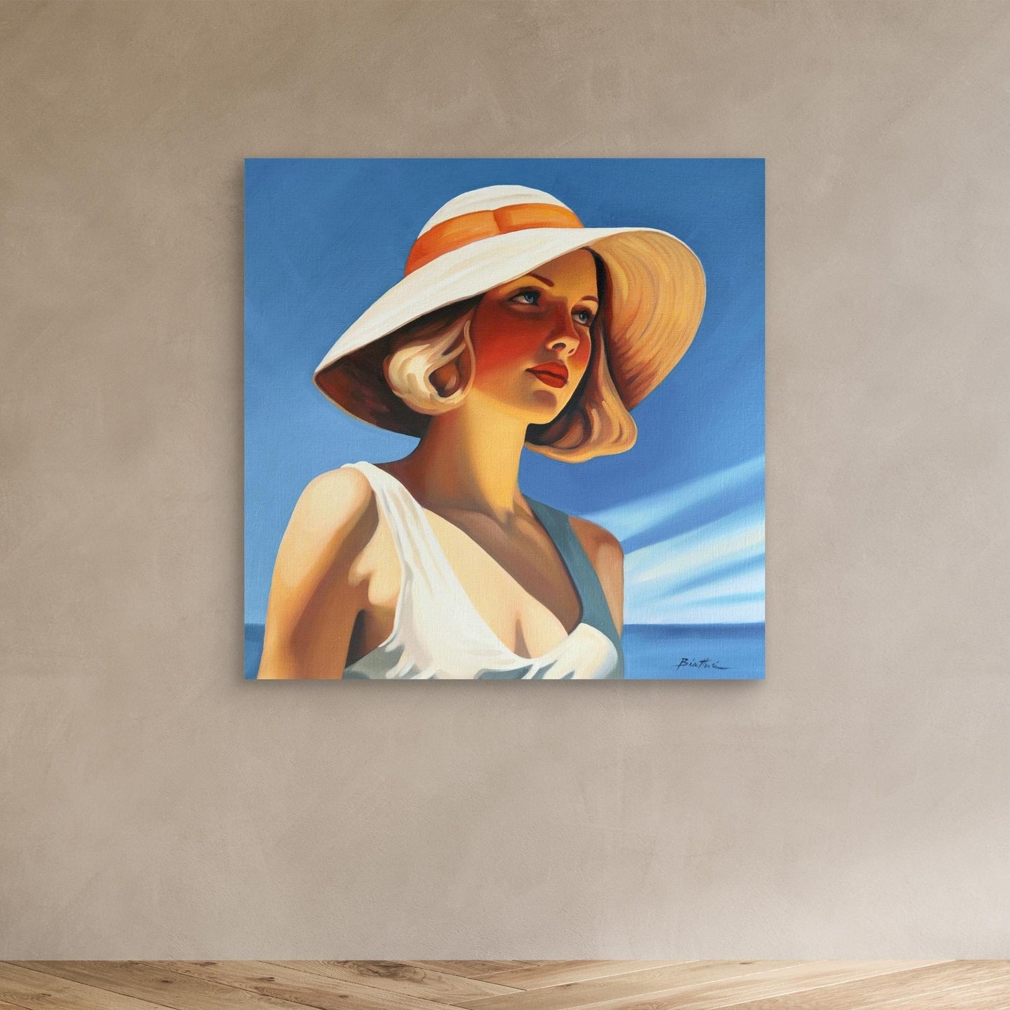 Femme au chapeau