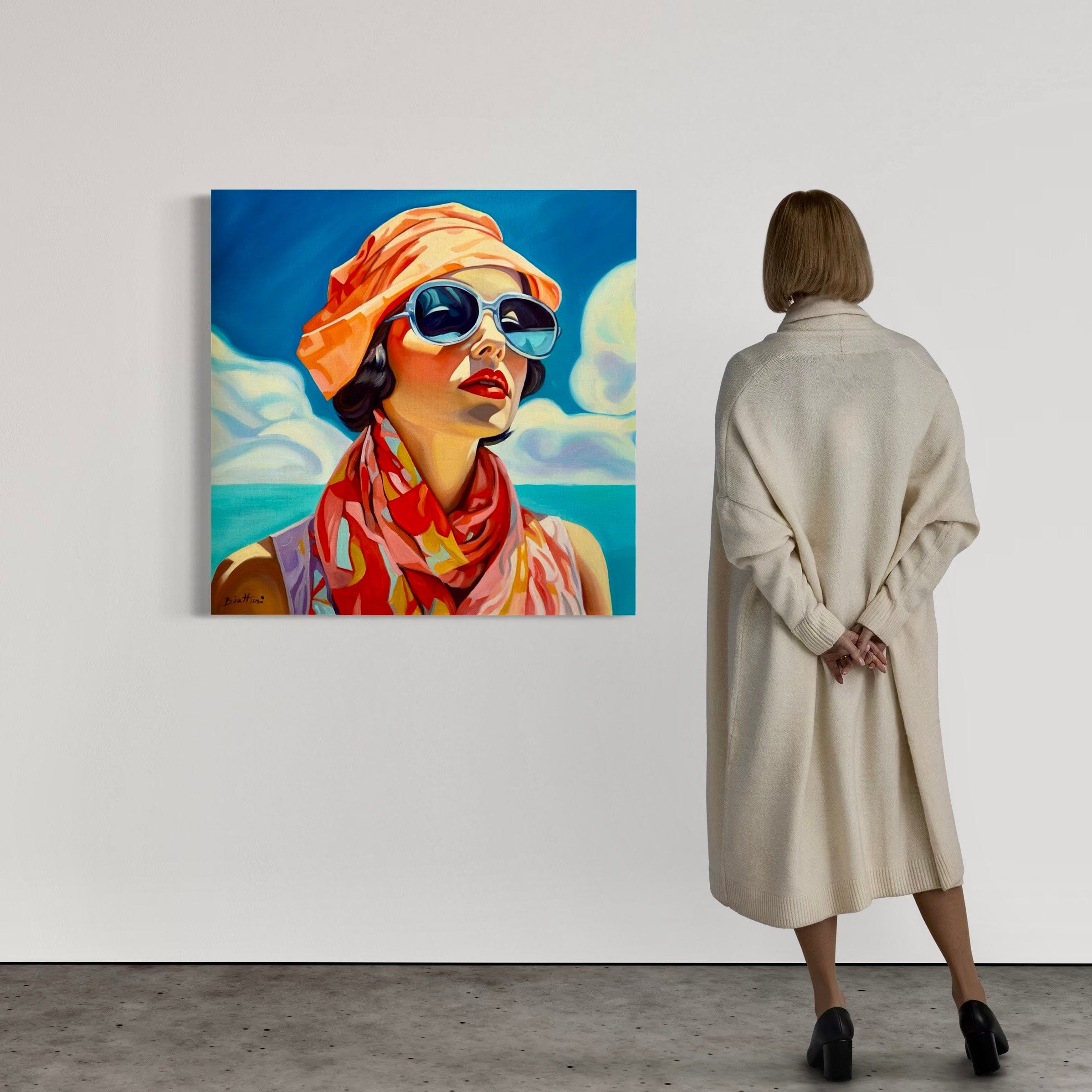 Femme au Foulard  - Poster