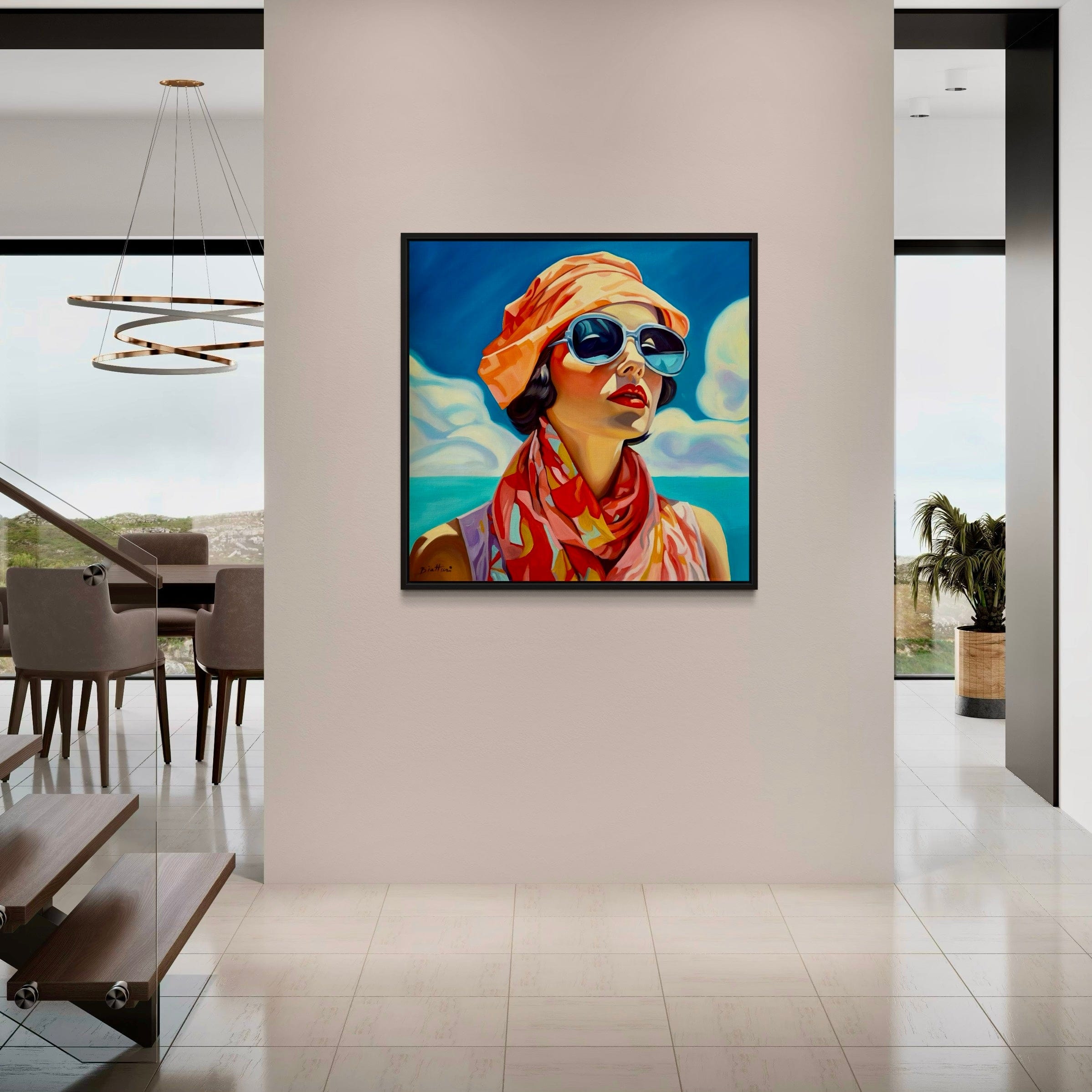 Femme au Foulard  - Poster