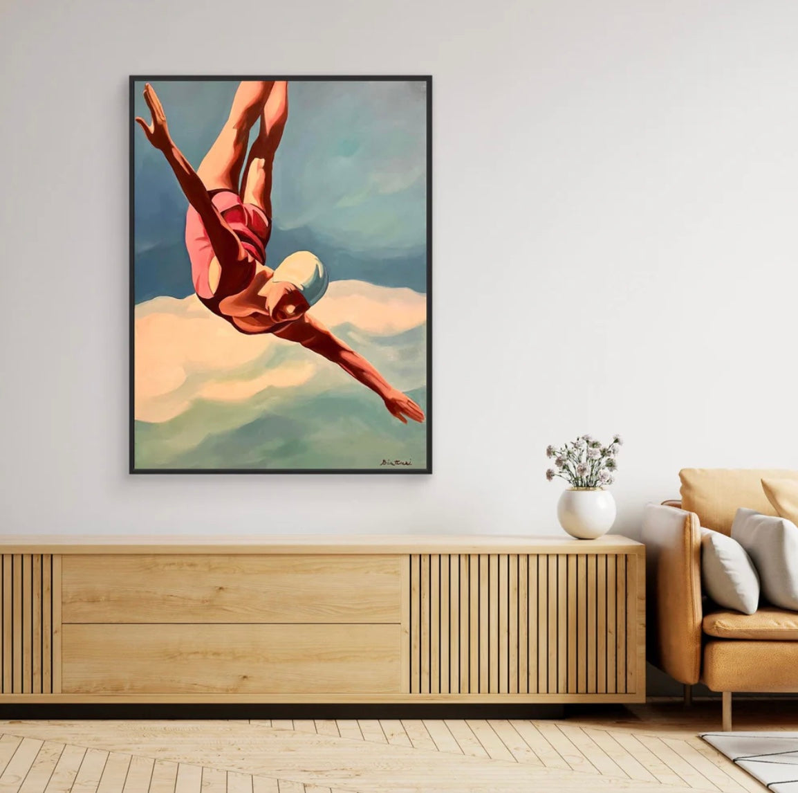 Plongeuse Canvas Prints