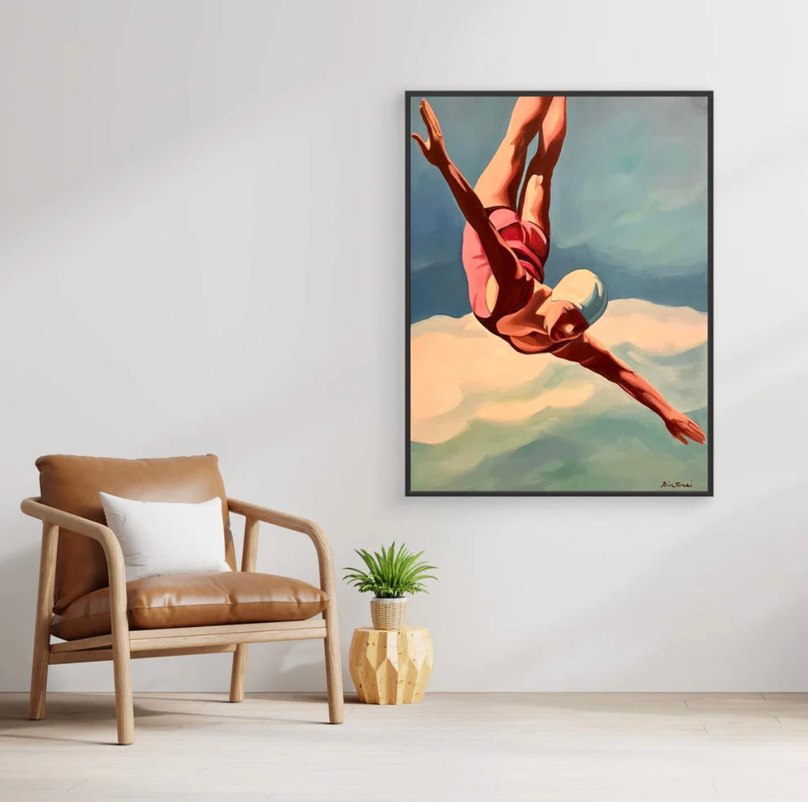 Plongeuse Canvas Prints