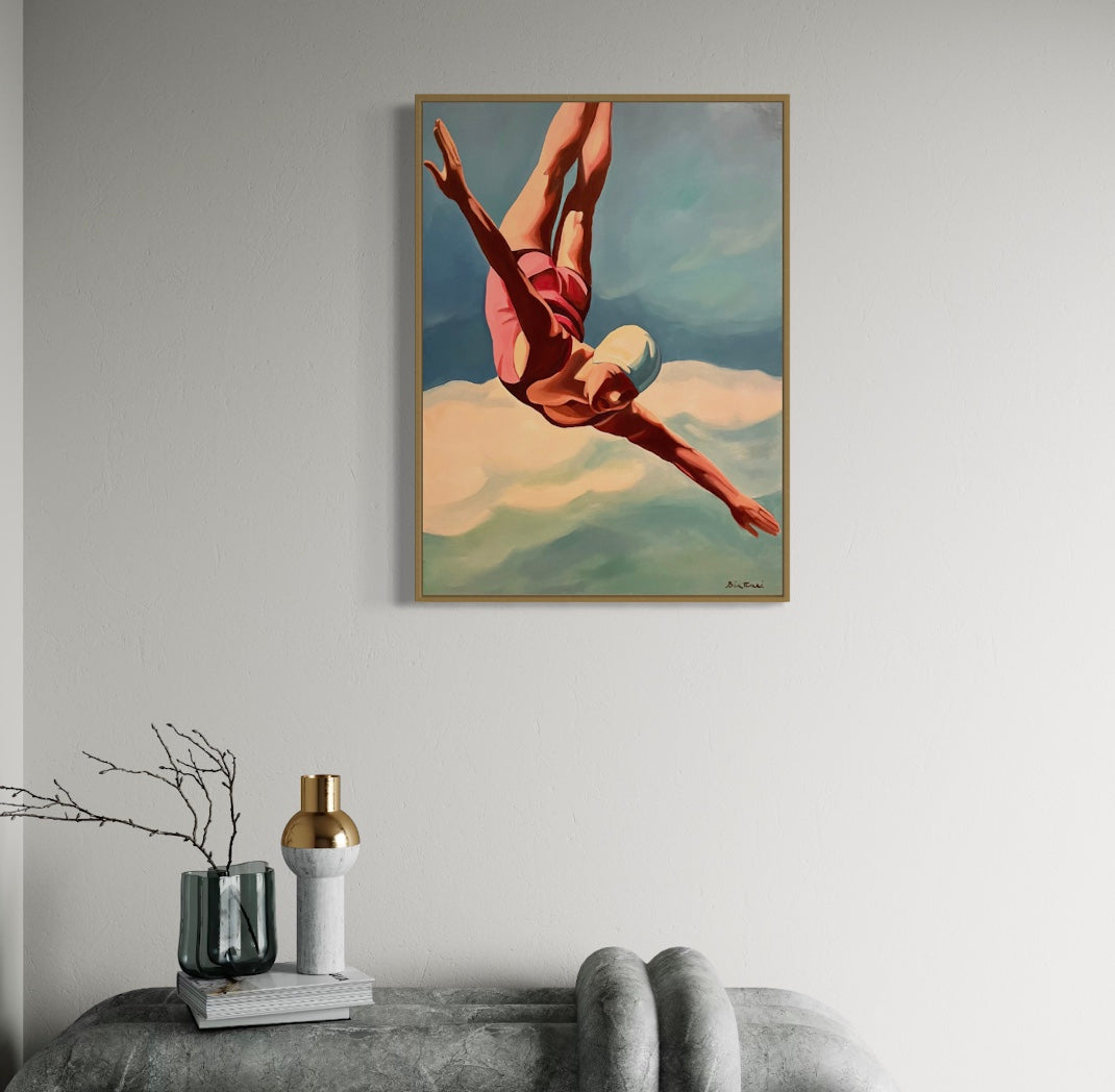 Plongeuse Canvas Prints