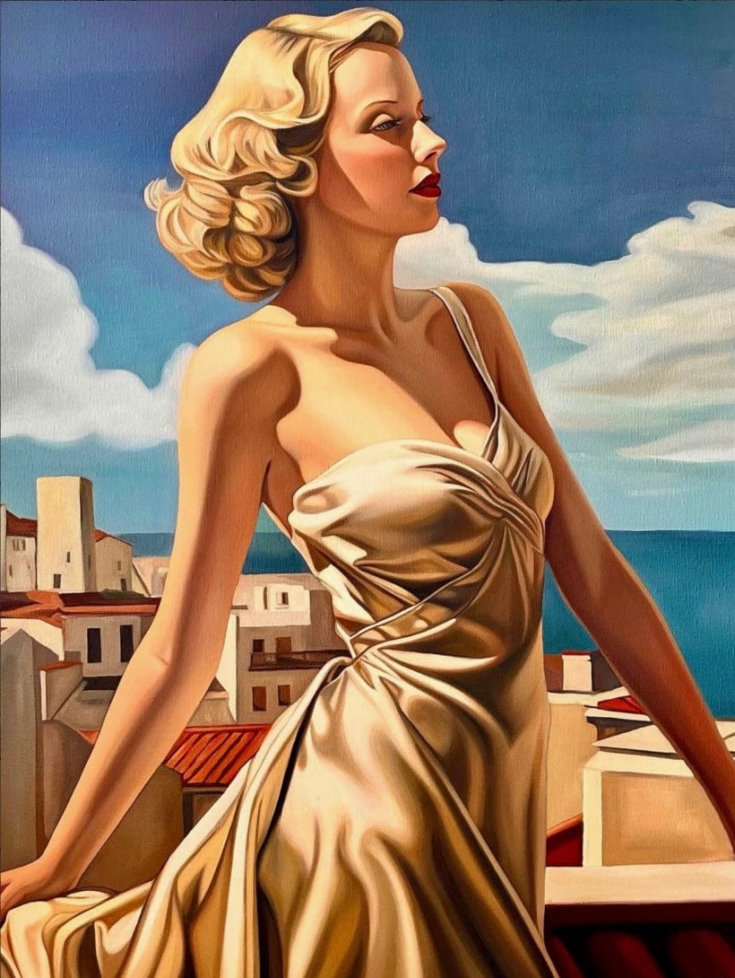 Terrasse a Antibes Poster