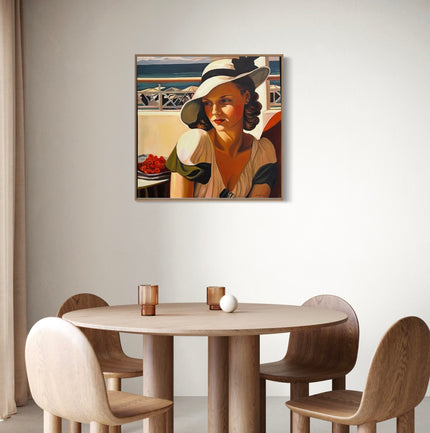 Terrasse sur la Promenade Poster