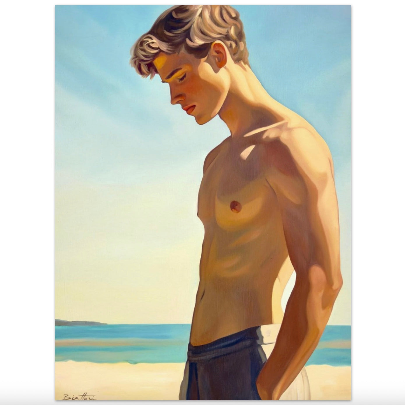 Garcon a la Plage Poster