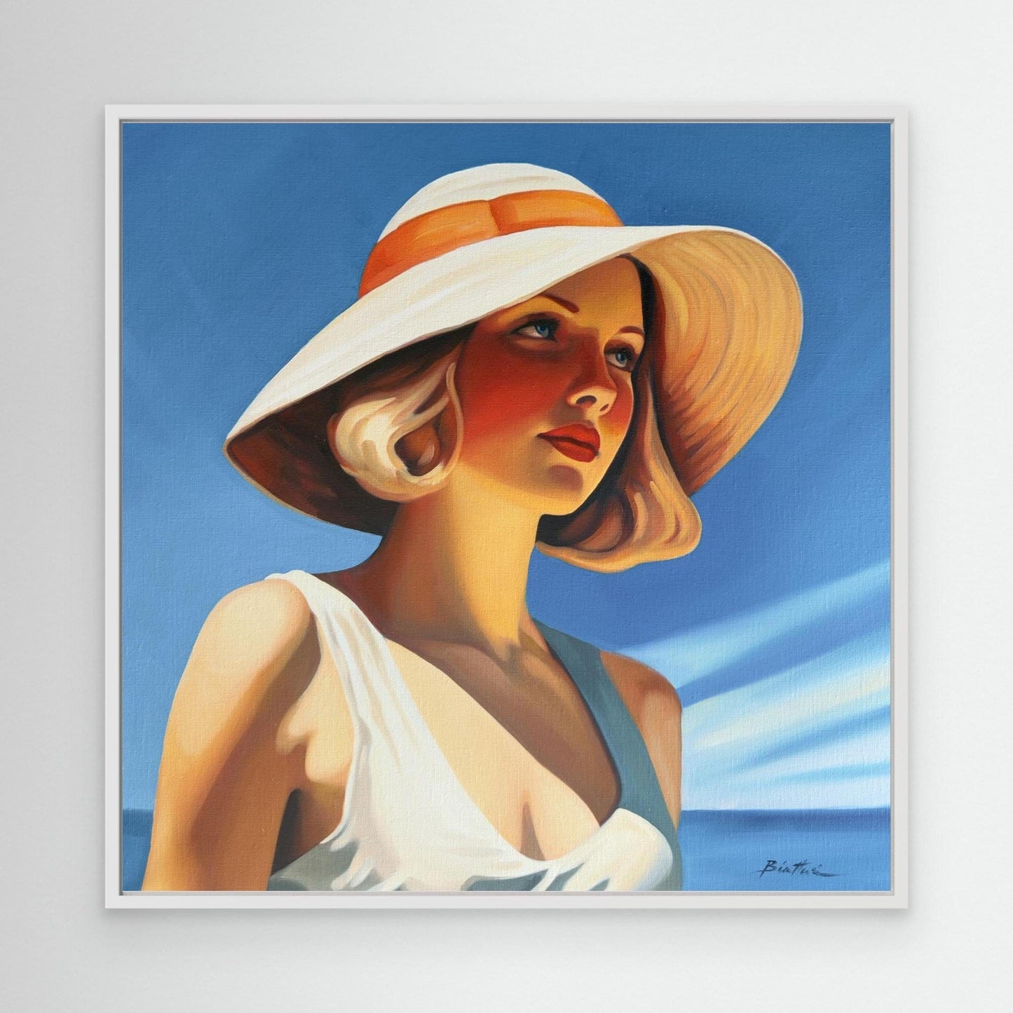 Femme au chapeau