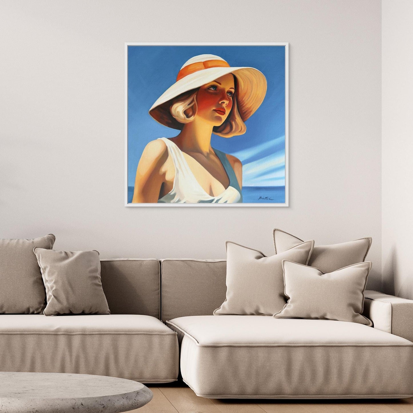 Femme au chapeau