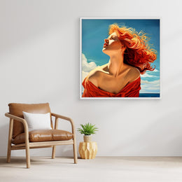 "Dream of Summer" as an Art Deco canvas print