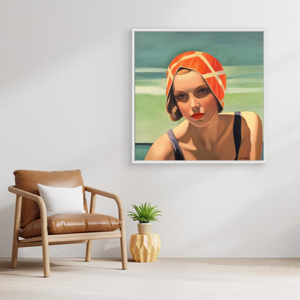 Baigneuse au maillot noir