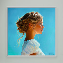 "Printemps 2" as an Art Deco canvas print