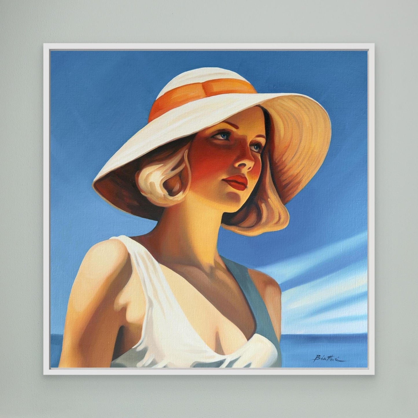 Femme au chapeau