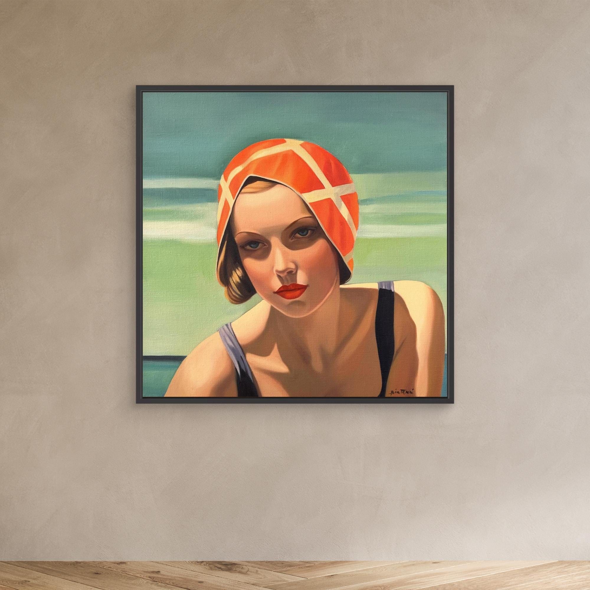 Baigneuse au maillot noir