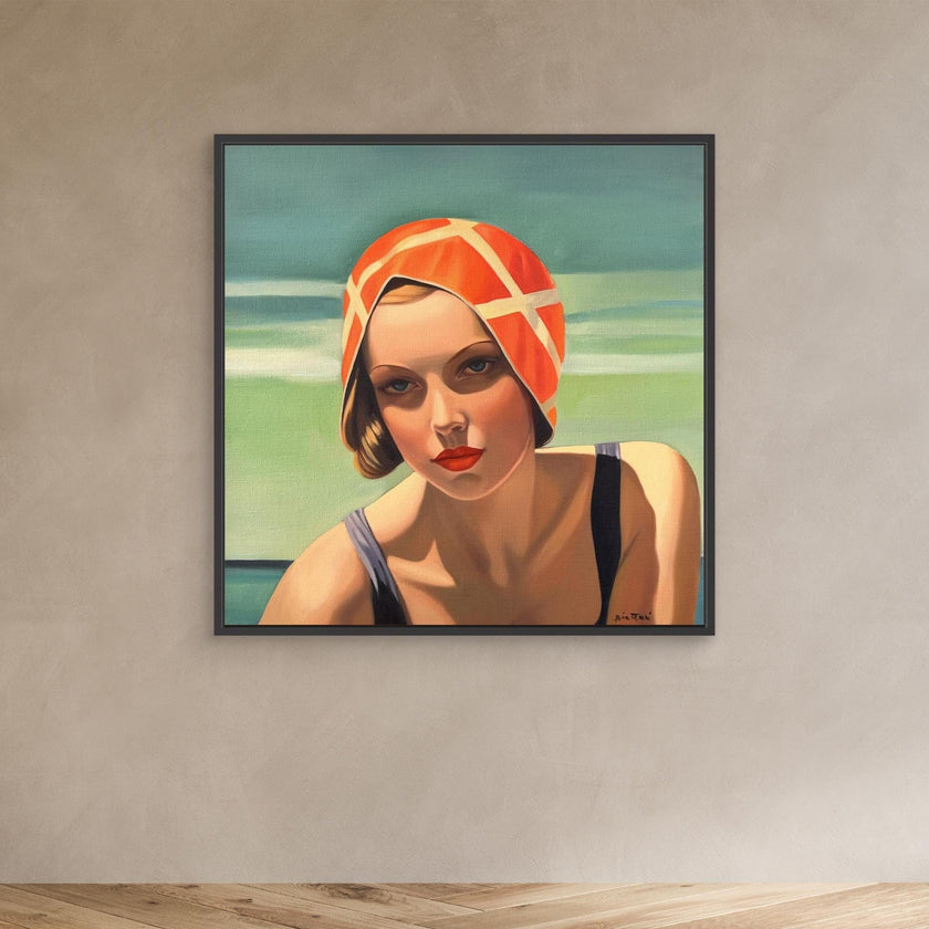 Baigneuse au maillot noir