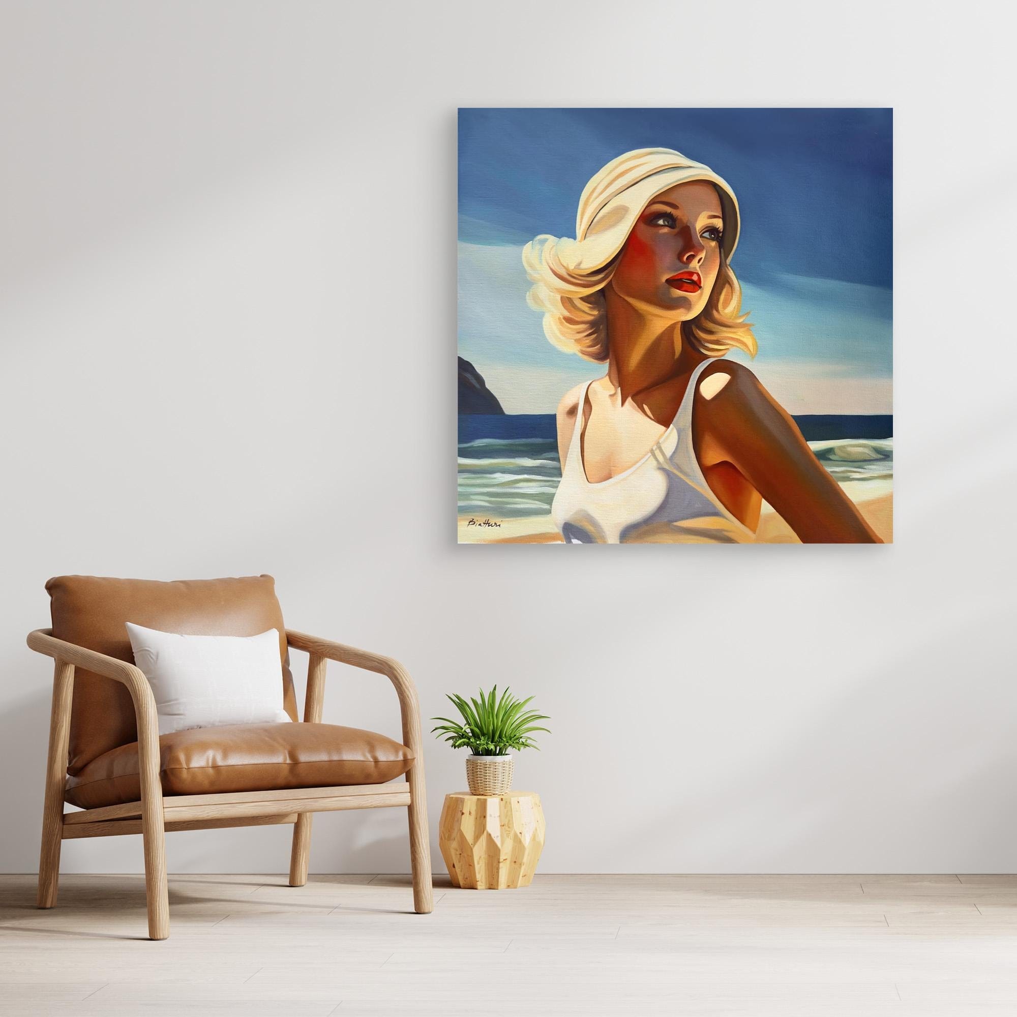 Baigneuse à la plage