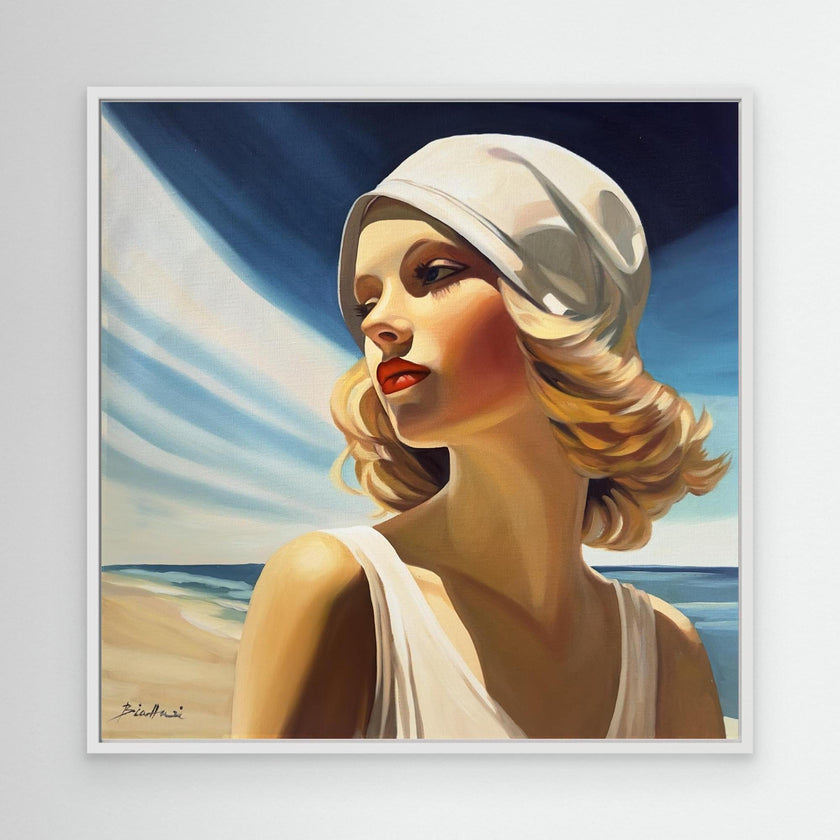 Baigneuse au maillot blanc