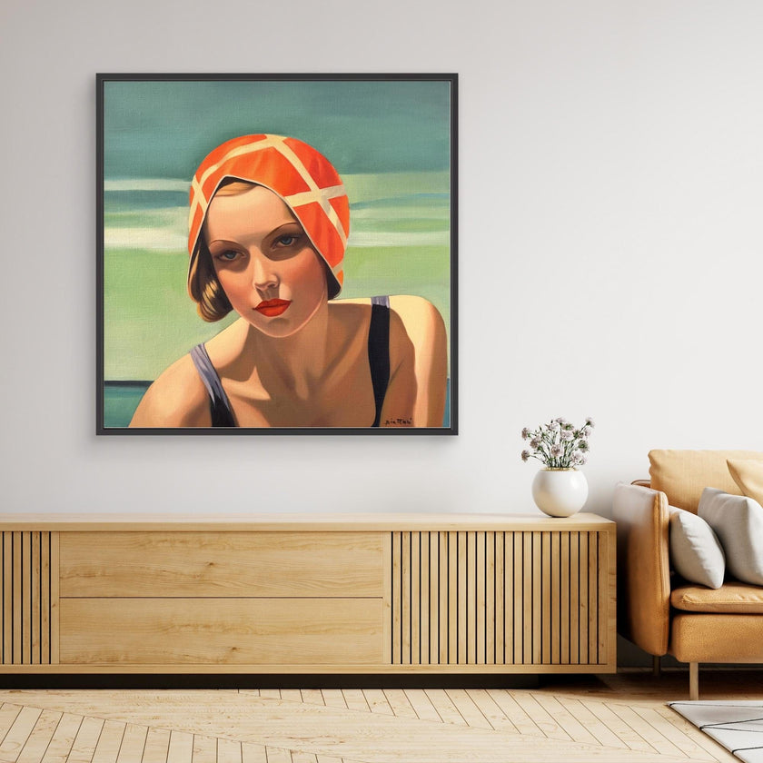 Baigneuse au maillot noir