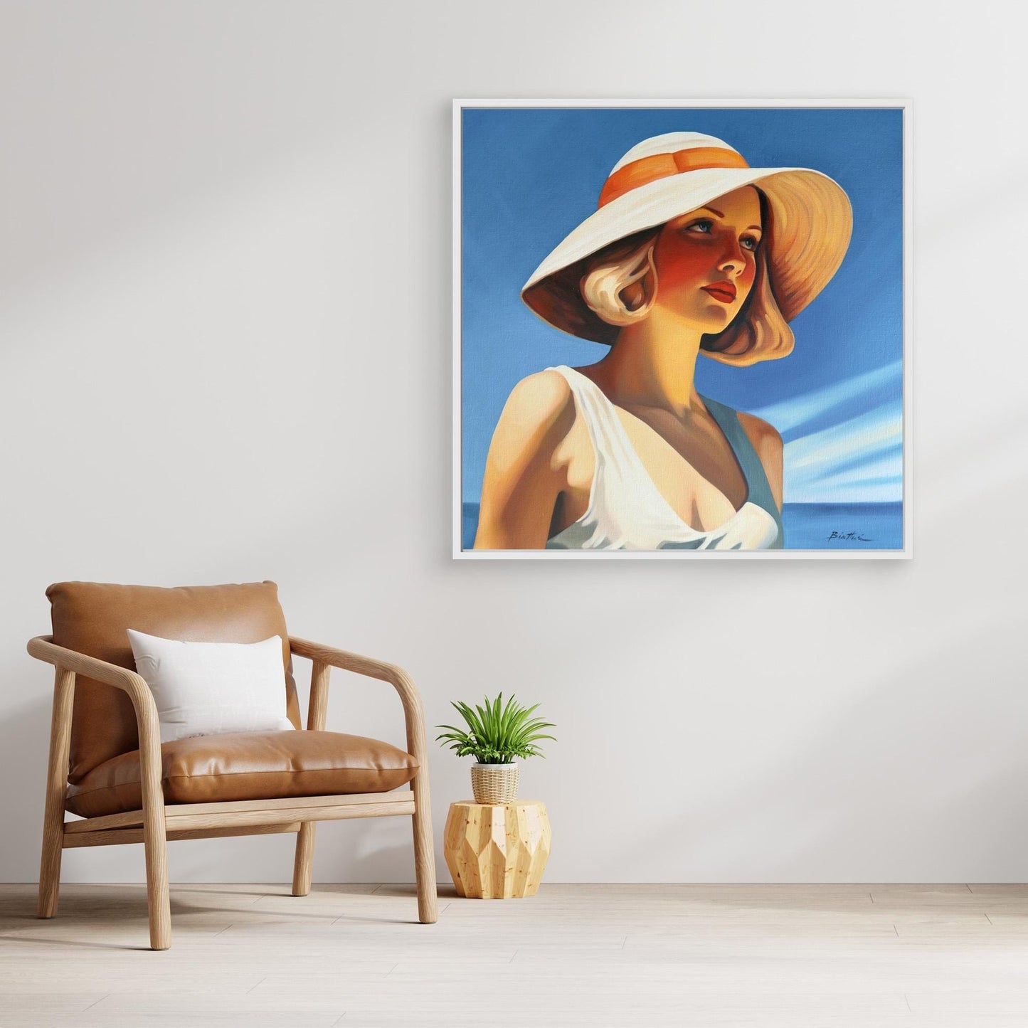 Femme au chapeau