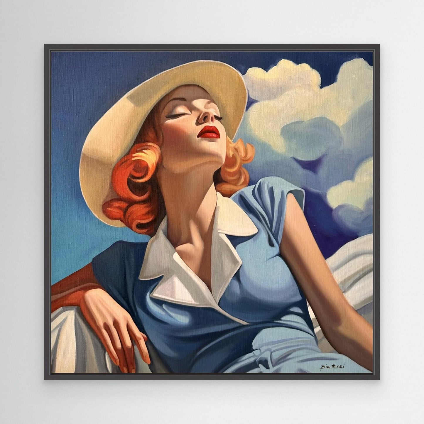 Rêveuse au chapeau