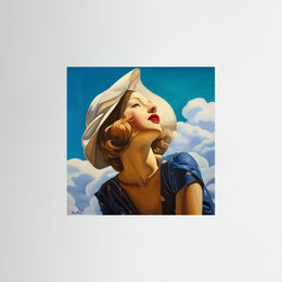 "Dans les Nuages" as an Art Deco poster