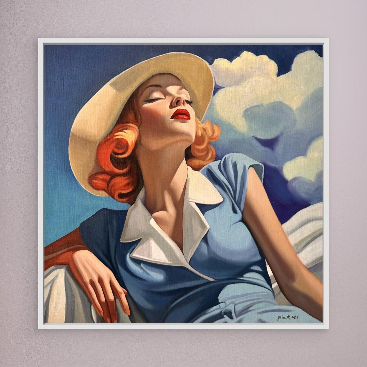 Rêveuse au chapeau