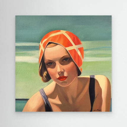 Baigneuse au maillot noir