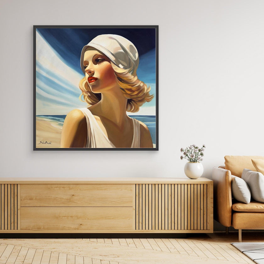 Baigneuse au maillot blanc