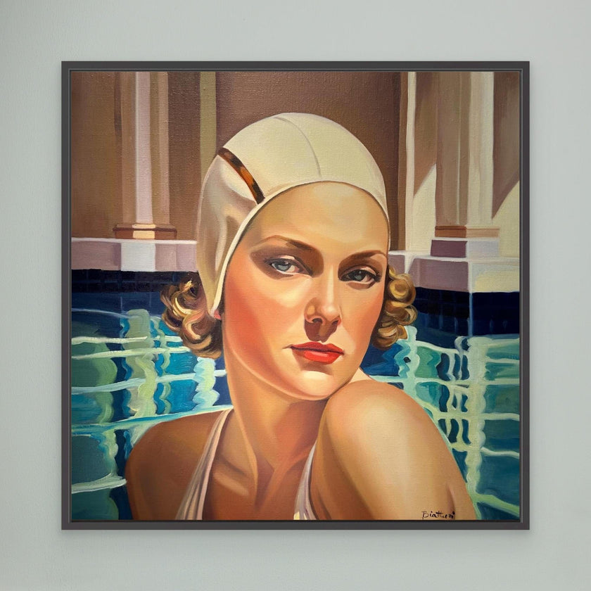 Baigneuse à la piscine