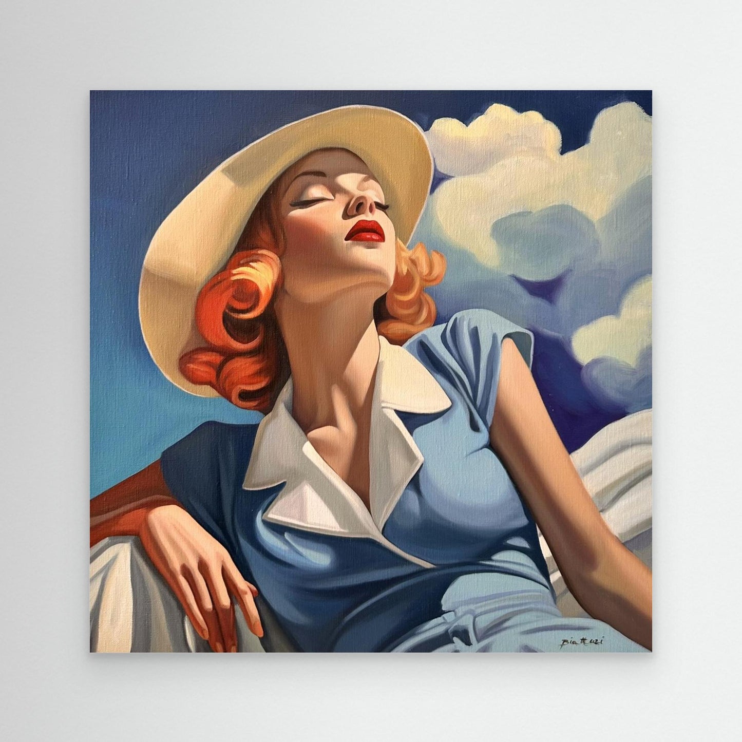 Rêveuse au chapeau