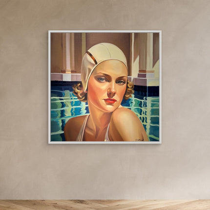 Baigneuse à la piscine