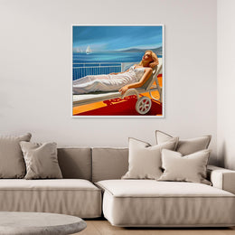 "Edge of a Dream" as an Art Deco canvas print