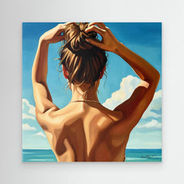"Soleil à Midi" as an Art Deco canvas print