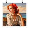 Fille au Foulard Rouge - Poster