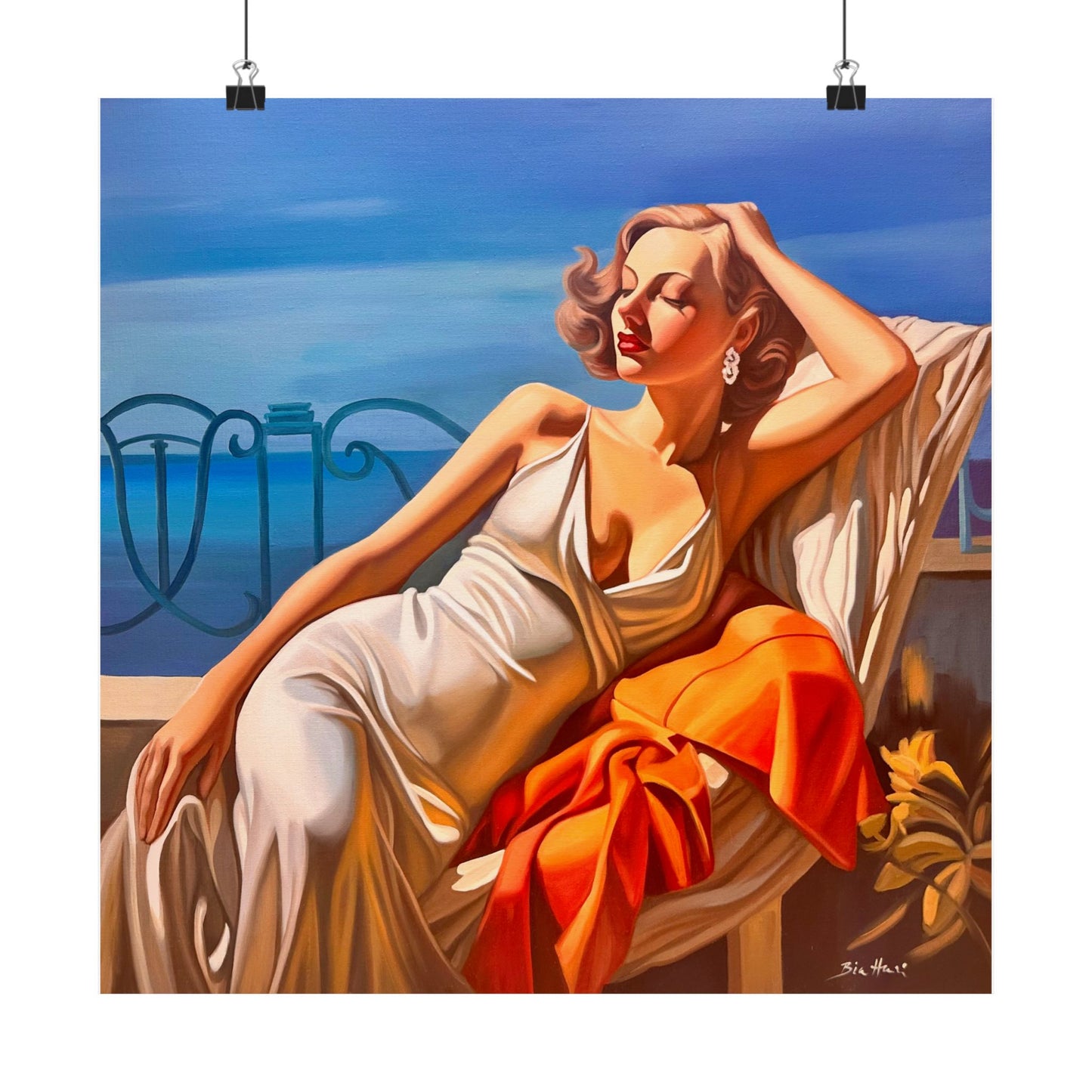 Terrasse sur la Mediteranee- Poster