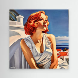 "Terrasse sur le Toit" as an Art Deco canvas print