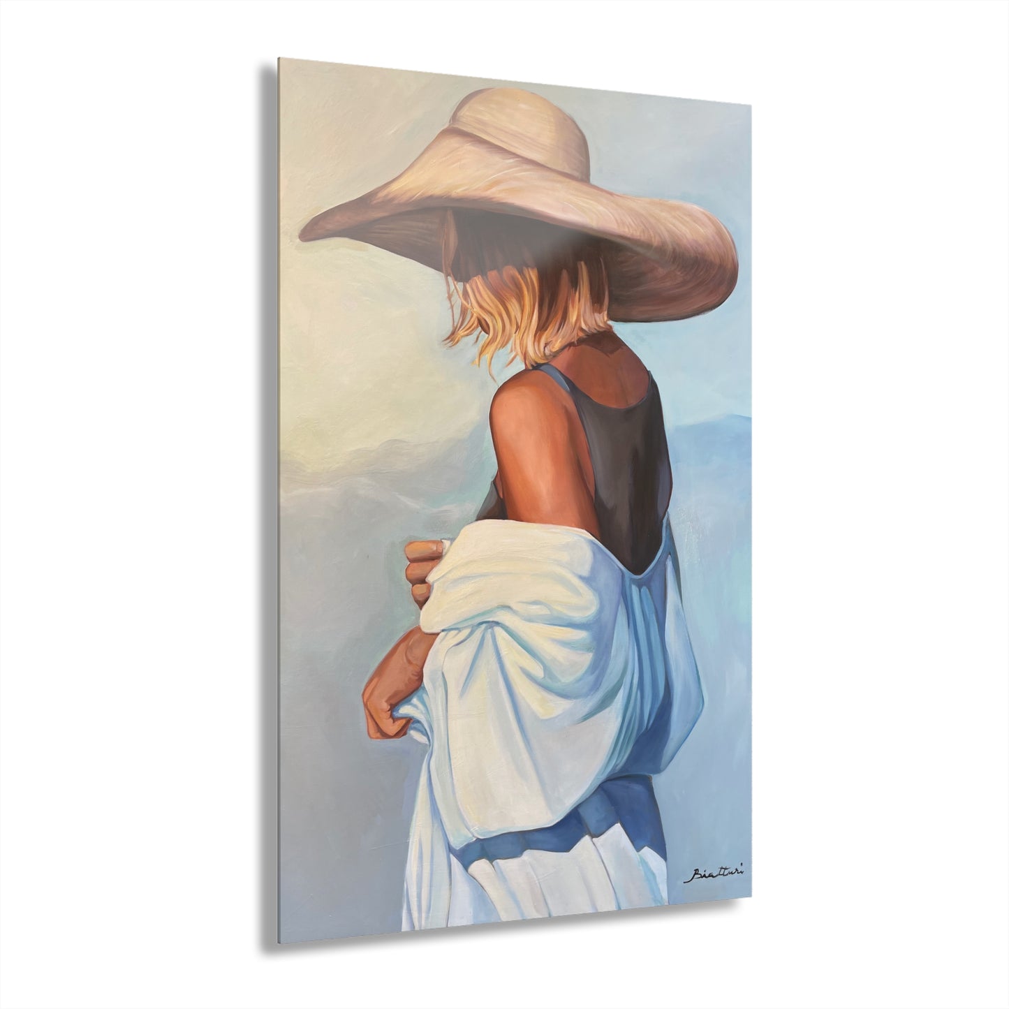 Femme au Chapeau Acrylic Prints