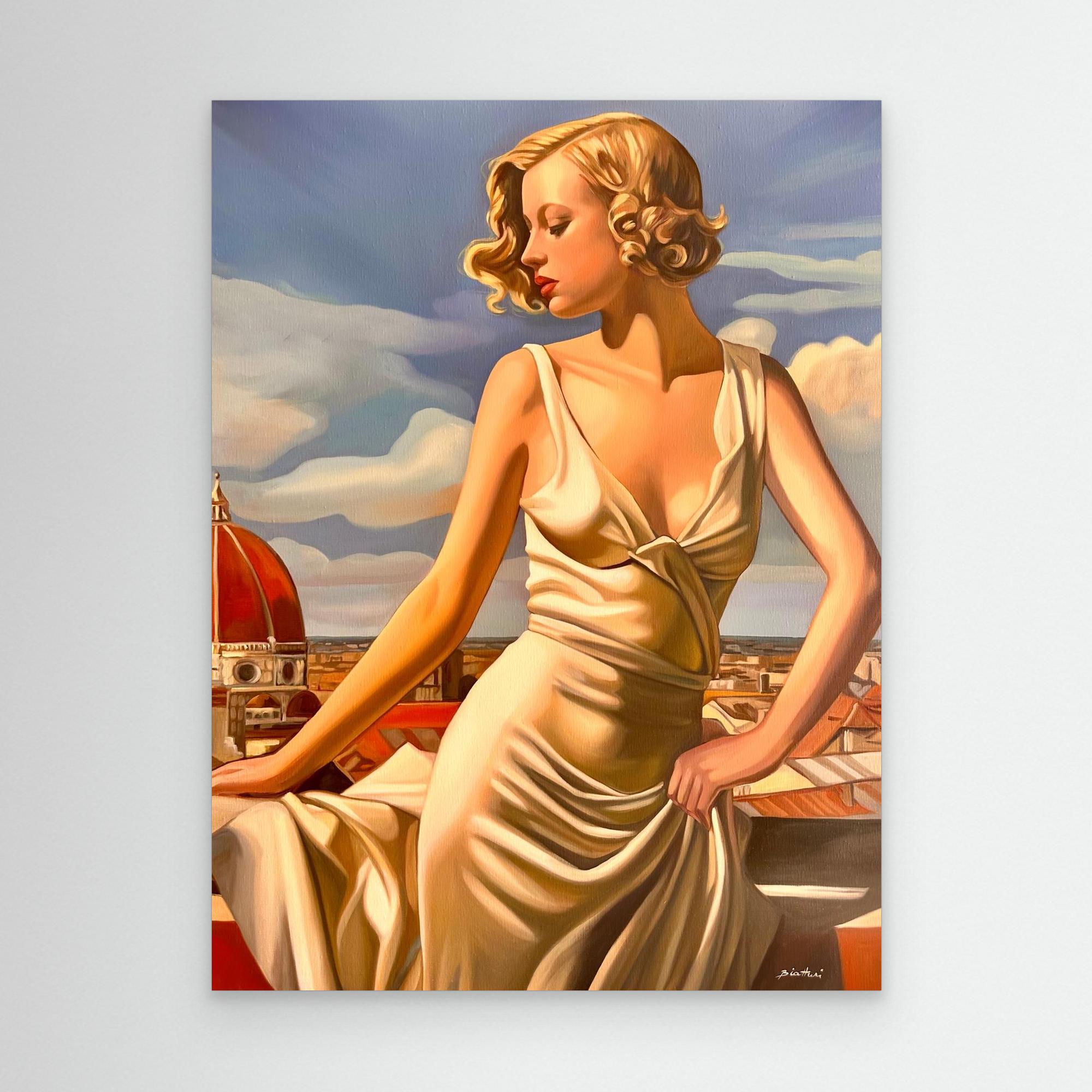 Terrasse a Florence Canvas