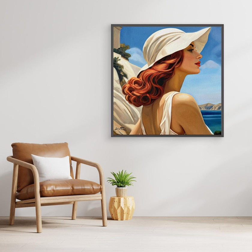 Femme au Chapeau Blanc