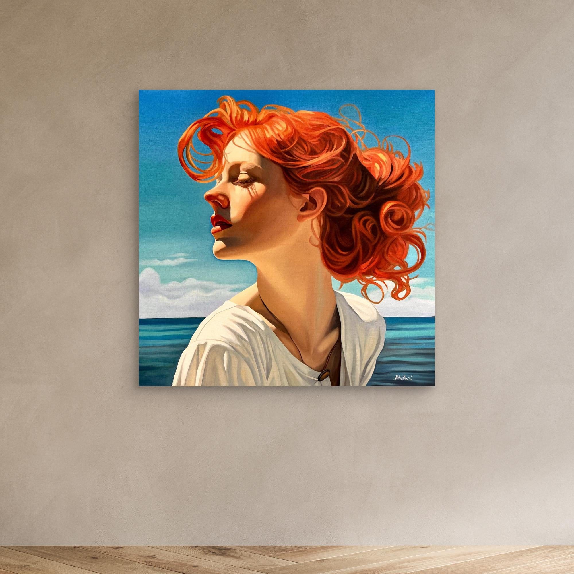 Belle fille à la plage 