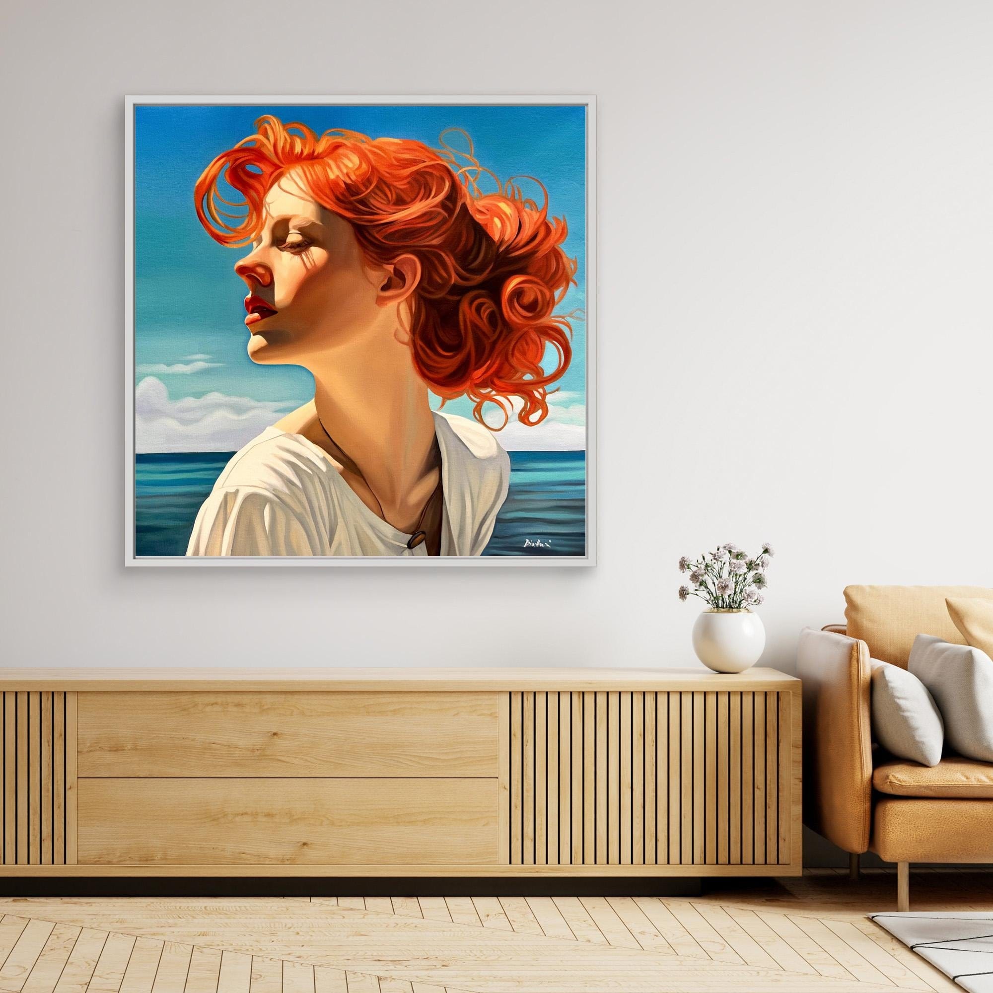 Belle fille à la plage 