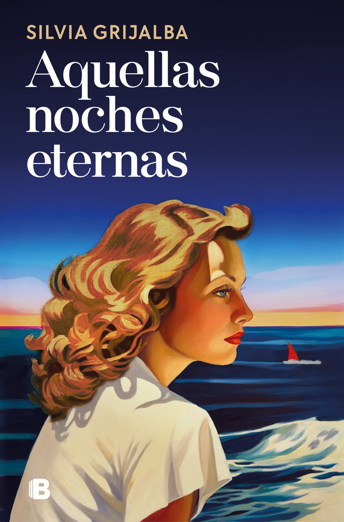 Book cover: Aquellas noches eternas by Silvia Grijalba, with a painting by Irina Biatturi