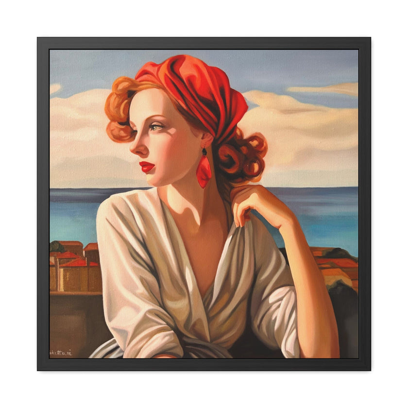 Fille au Foulard Rouge - Poster