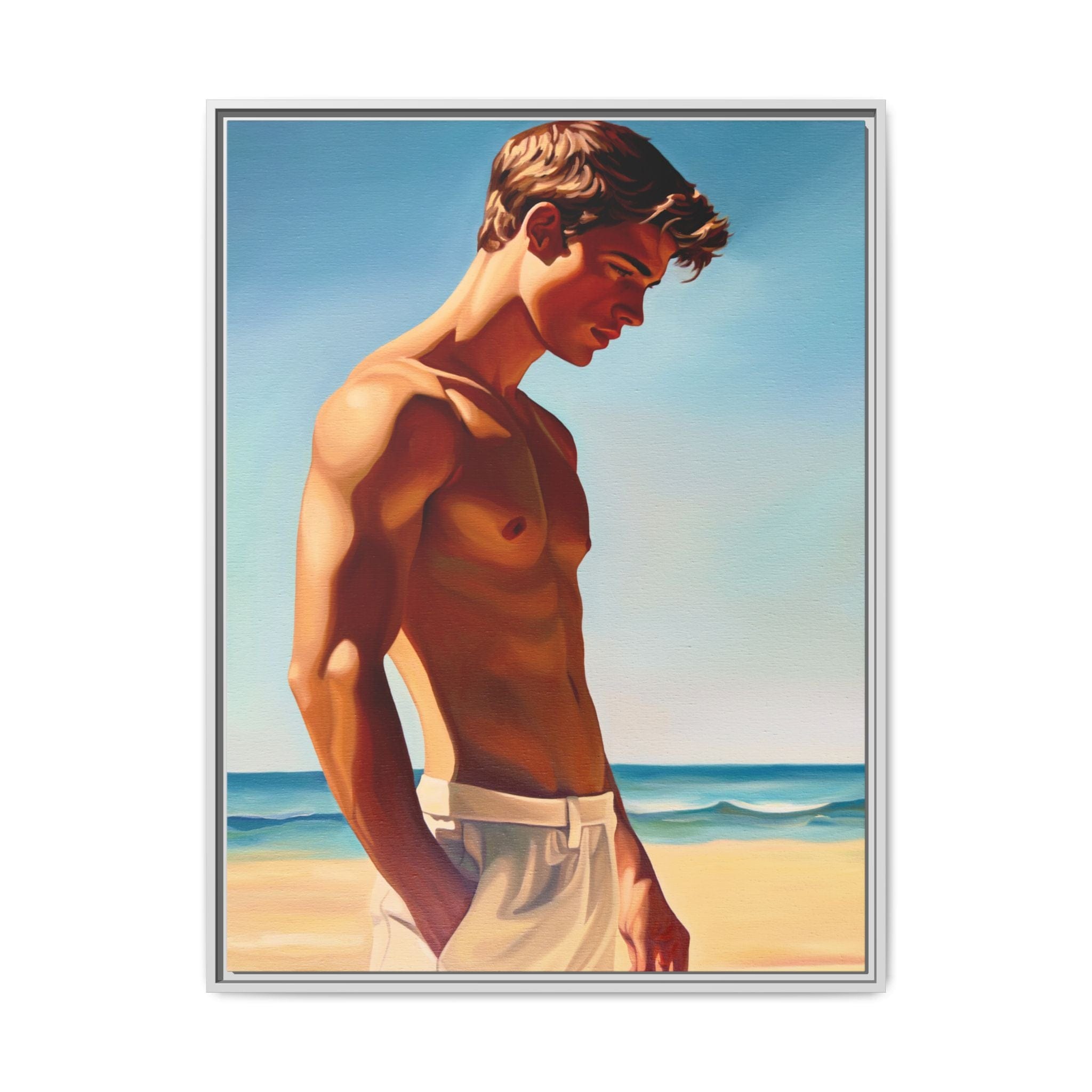 Garçon à la Plage 2 Canvas