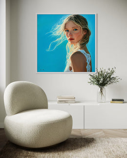 "Le Regard" as an Art Deco canvas print