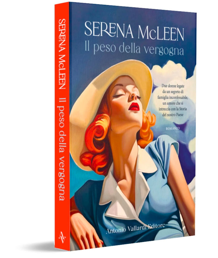 Book cover: Il peso della vergogna by Serena McLeen, with a painting by Irina Biatturi