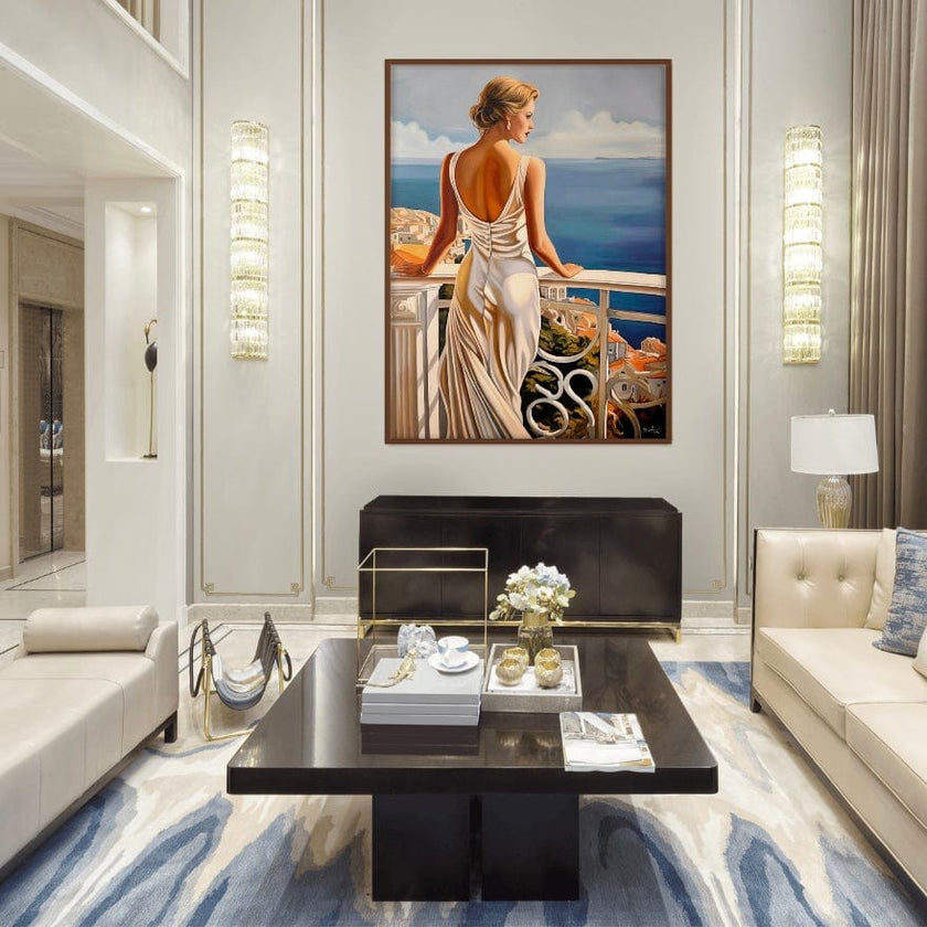 Terrasse au Palais de la Méditerranée Canvas