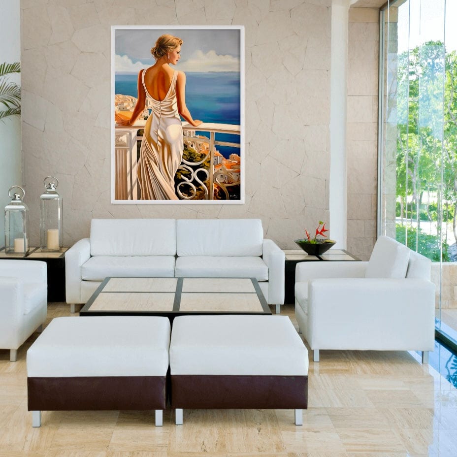 Terrasse au Palais de la Méditerranée Canvas